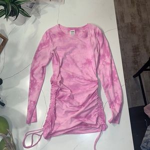xs pink long sleeve dress